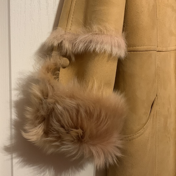 Genuine Sheepskin Maxi Coat - Tan/Camel - Size 10 🇨🇦 - Picture 7 of 17